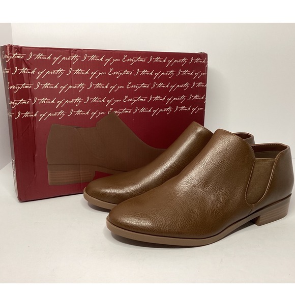 Kensie Shoes - Kensie Sammy Women's Side Zip Ankle Boot Size 7 Brown NIB